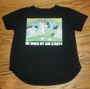 🐇 Looney Tunes 🎵 Bugs Bunny Me When My Jam Starts 🎤 XL Women's Warner Bros